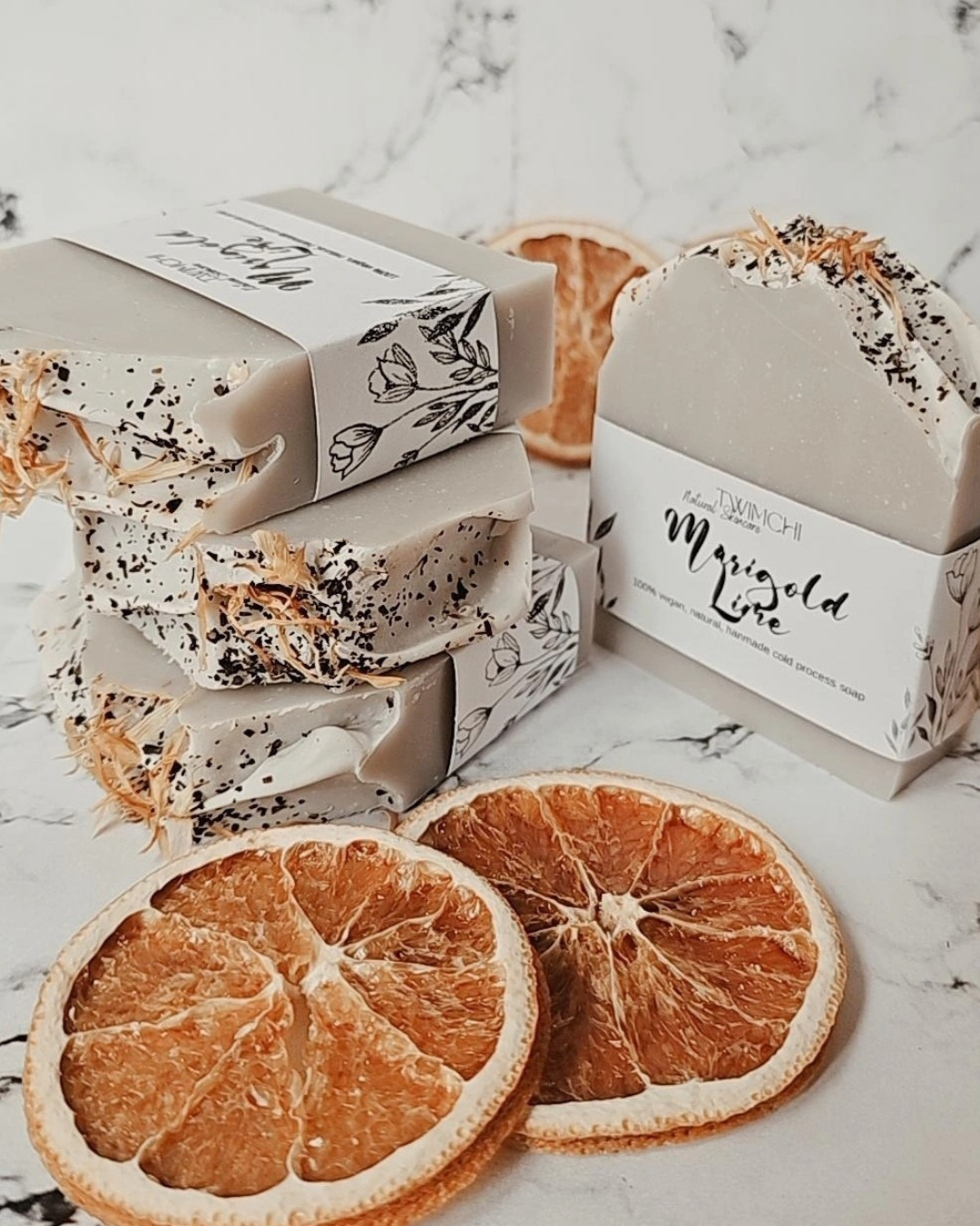 MARIGOLD LIME - ORGANIC COLD PROCESSED SOAP BAR